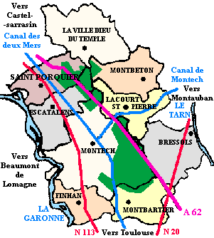 Le canton de Montech